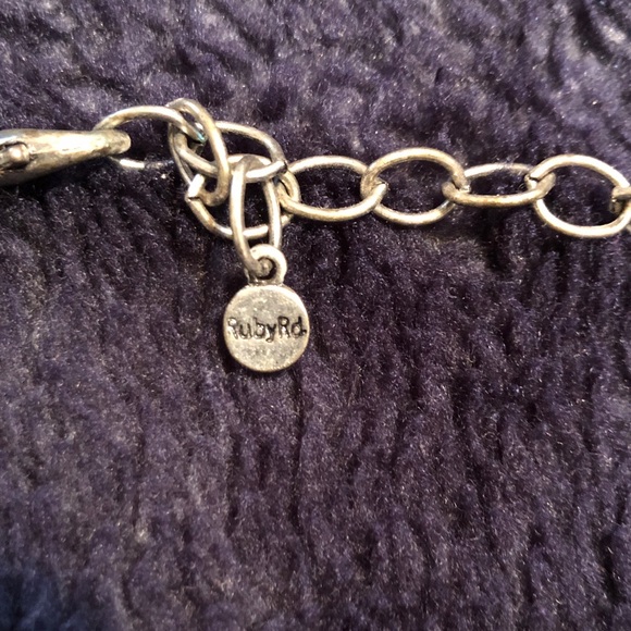 Ruby Rd. Gold and Turquoise Statement Necklace - Picture 2 of 4